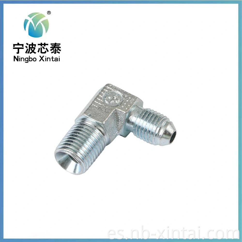 China OEM ODM 1JT9 Hidráulico Acero de acero Macho Tubo de tubería JIC a BSP Conectación masculina 3/4 ″ Adaptadores hidráulicos